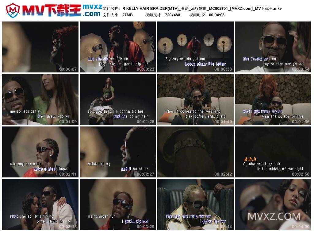 R KELLY-HAIR BRAIDER(MTV)_英语_流行歌曲_MC802701